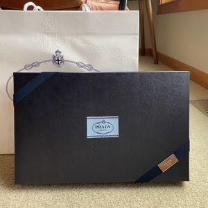 Authentic Prada gift box and bag